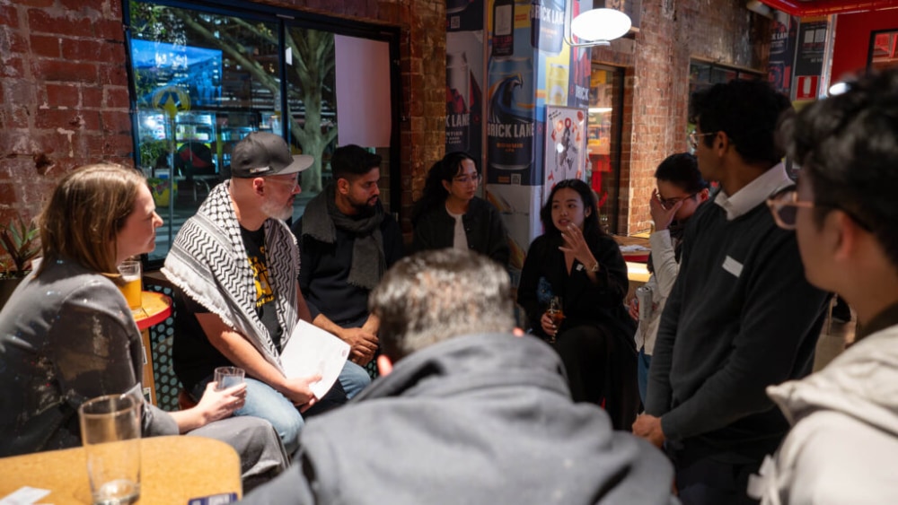 A panel chat on the future of work at Generalist Worlds event - compressed